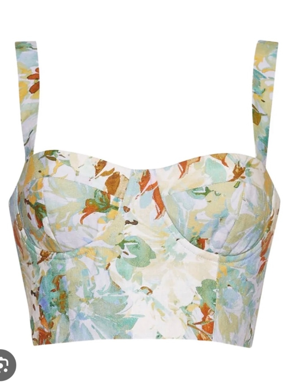 Cara Cara Claudine floral-print linen top size 2 - Picture 1 of 1